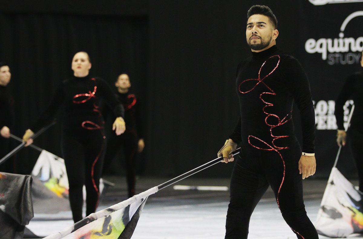 FloMarching's tweet photo. Fantasia's taken us over the rainbow and beyond. 🌈 #wgi2018 https://t.co/TFuYASt7pY