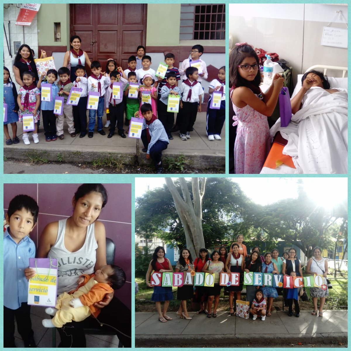 liatem's tweet photo. Los niños del Distrito Misionero #ConvencionA #MSOP  desarrollaron hoy  la bondad, Dadivosidad y el Servicio con la Comunidad. Visitando un centro de maternidad #SabadoDeServicio #SoyAmigosDeLosBebes @infantildsa @YudyVilladeRome @ElizabethLlemp2  #UPSur 🇵🇪 https://t.co/yGyLfLqf8W