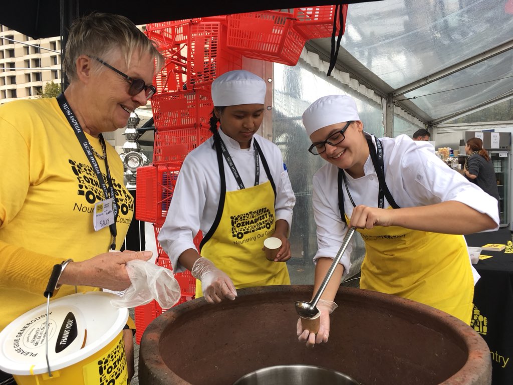 Our #Nourish students are getting fantastic work experience in the kitchen of <a href="/TastingAus/">Tasting Australia presented by RAA Travel 🍽</a> today! <a href="/OzHarvest/">OzHarvest</a>