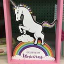 Unicorn at the 99 #dothe99 #pink #cute #wood #unicorn #99centsonlystore #99 #99centstorefinds #white #red #orange #yellow #green #blue #violet #purple #fun