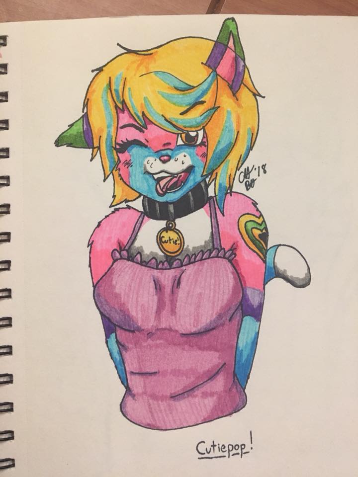 Art of my girl CutiePop, so adorable and cute. #cute #furry #adorable #myart