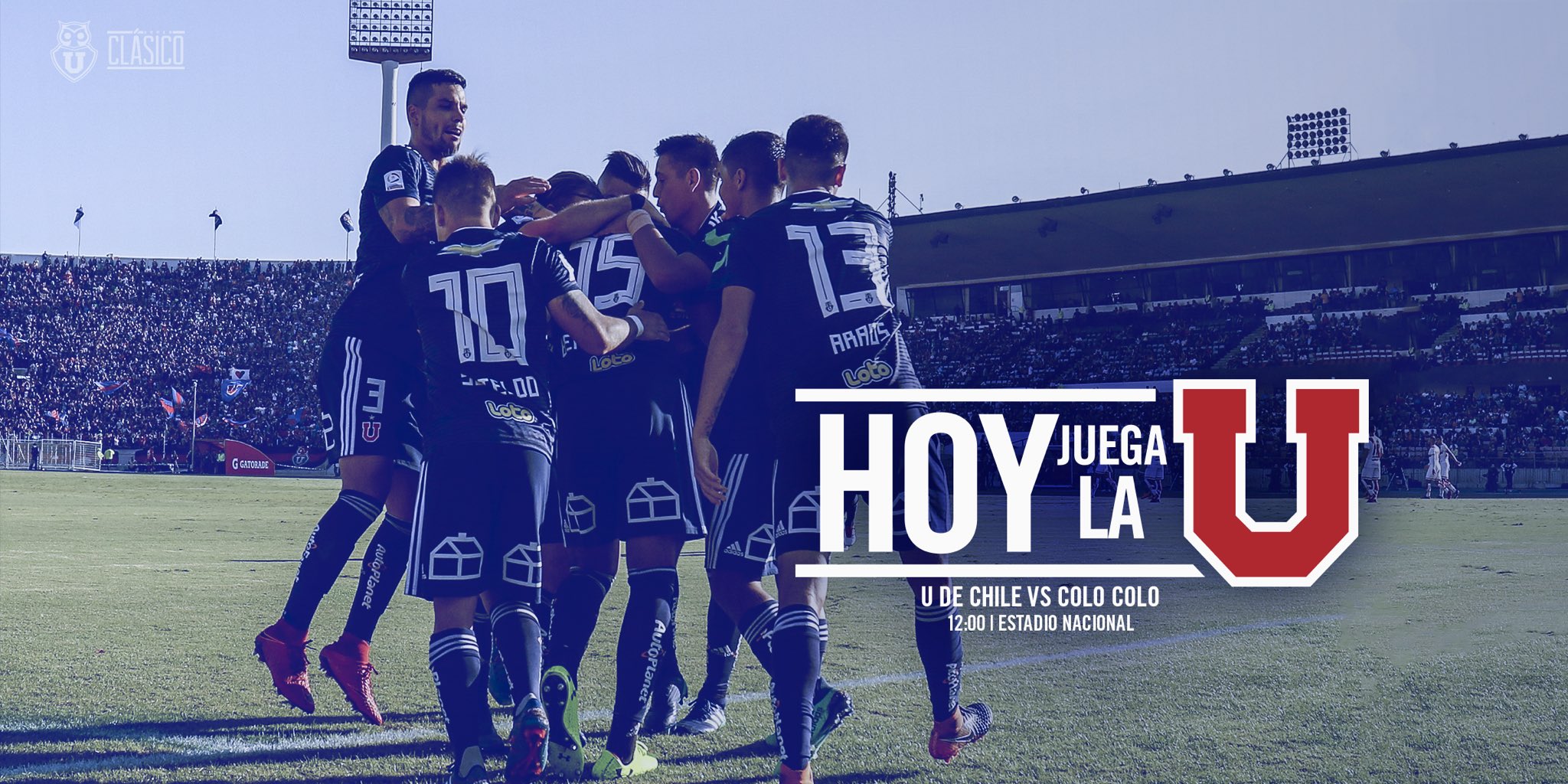 Universidad De Chile On Twitter Juega Con Toooodo El Alma Hoy Es Dia De Superclasico Vamos Con Todo Muchachos El Nacional Repleto Los Espera Vaaaaamoooss Leones Vamoslau Https T Co 06upbck0h9