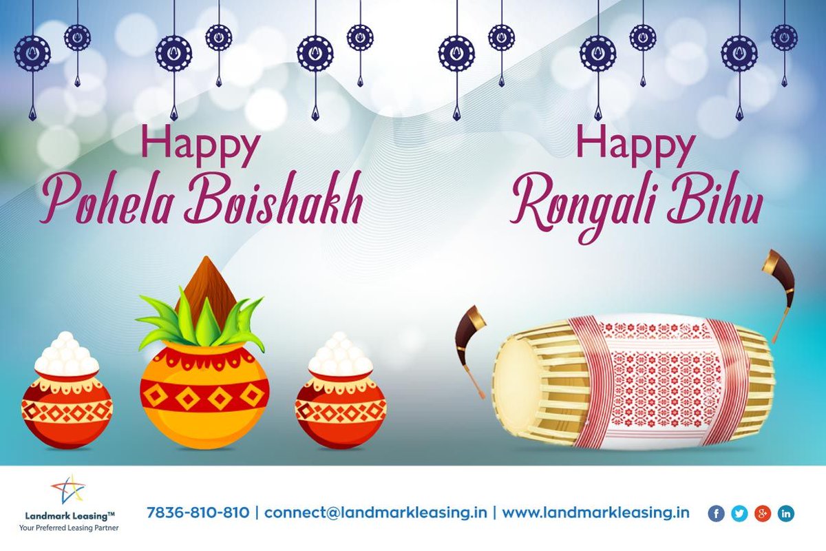 LeasingLandmark's tweet photo. Team #LandmarkLeasing Wishes You All a Very Happy Pohela Boishakh & Rongali Bihu! May this Year Bring More Success & Prosperity!
#HappyPohelaBoishakh #HappyRongaliBihu https://t.co/YbwTSglEcV
