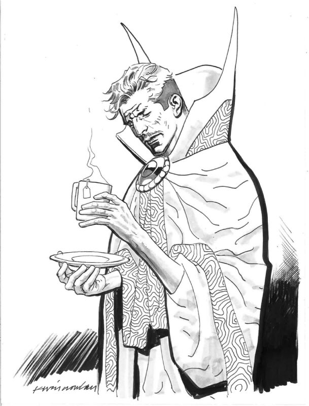 CoolComicArt's tweet photo. Doctor Strange by Kevin Nowlan @KevinNowlan https://t.co/DDYTQFdYey