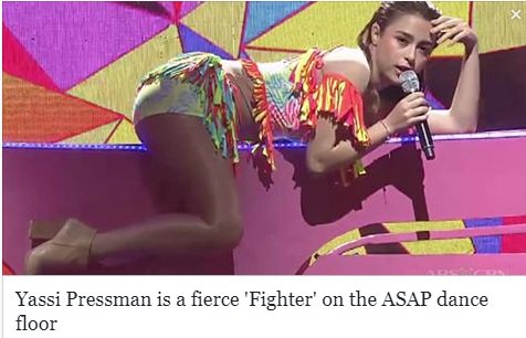 ABSCBN's tweet photo. Yassi is ready to fight to be the next dance goddess! WATCH HERE: #ASAPJustLoveArawAraw https://t.co/EMwVypZeXV https://t.co/8lfvR5nvxu