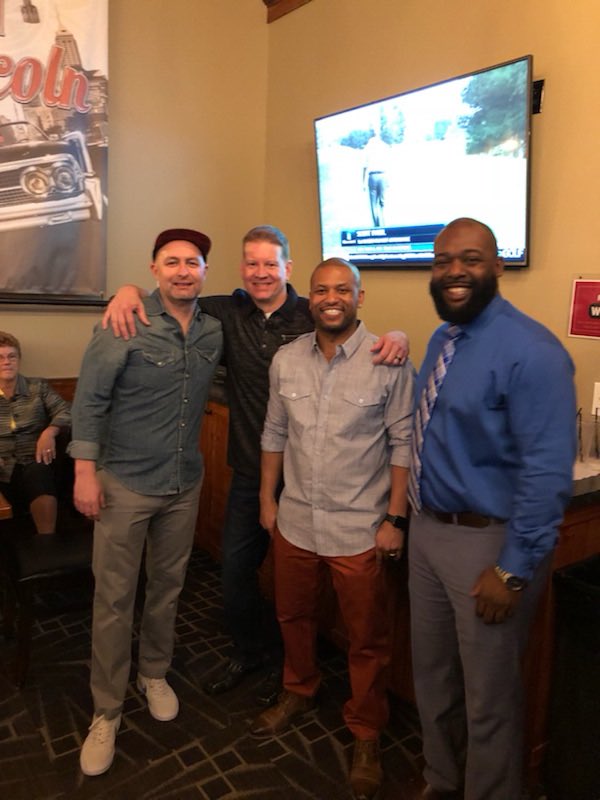 cooptwo1's tweet photo. Happy 40 to my guy @bfolck01 
Great man, father and friend!
Had a blast tonight!
#DreamTeam™️ https://t.co/A4vQahzFSk