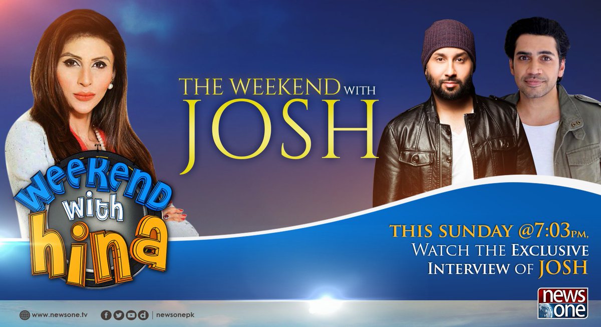 newsonepk's tweet photo. Watch The Exclusive Interview with "JOSH" This Sunday in Weekend With Hina at 7:03 PM on NewsOne
#WeekendWithHina #RupMagon #QurramHussain #JOSH #Band #HinaEjaz #Newsonepk
Visit our Website: https://t.co/ItBtlcAtOz
Subscribe our Channel for more videos
https://t.co/ikCDDwKZwt https://t.co/tuUBXBLGFs