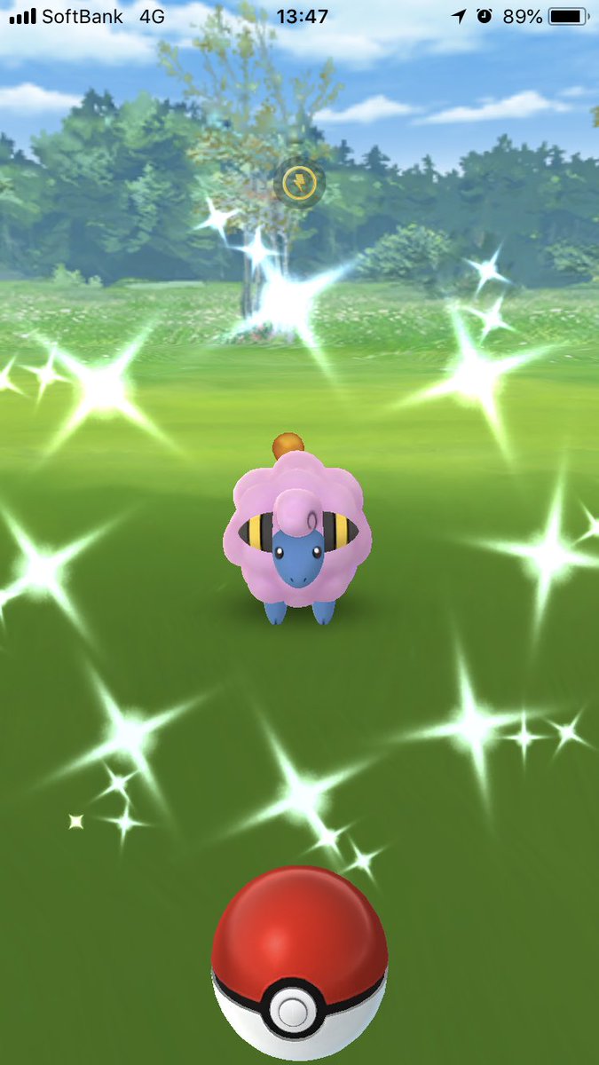 麻茉 通販はboothへ わああああああ色違いいた わたぱちと名付けよう ポケモンgo メリープ