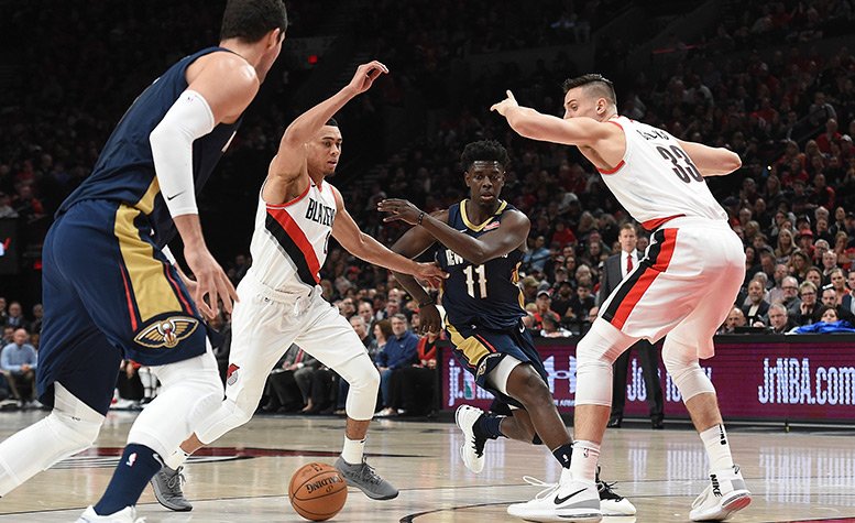 Anthony Davis, Pelicans at Blazers Game 1