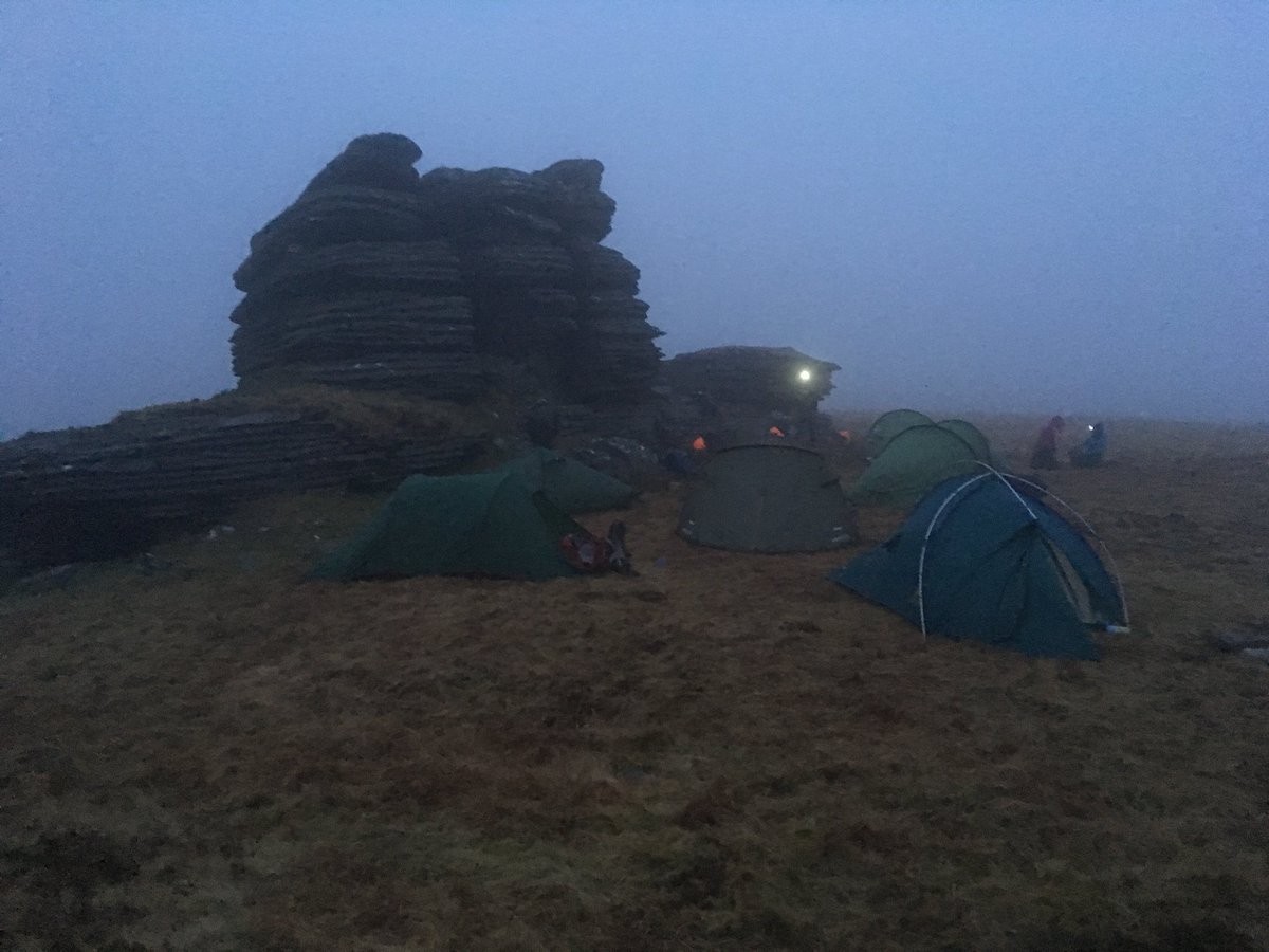 Good morning from a misty Watern Tor! #dartmoor #wildcamping #tentors