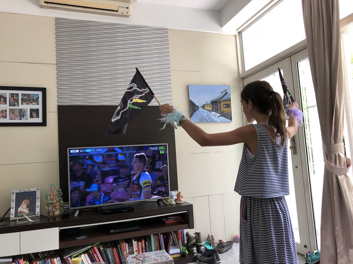 BburkeB's tweet photo. @PenrithPanthers All the way from Singapore #gopanthers https://t.co/kaQeUEBpnD