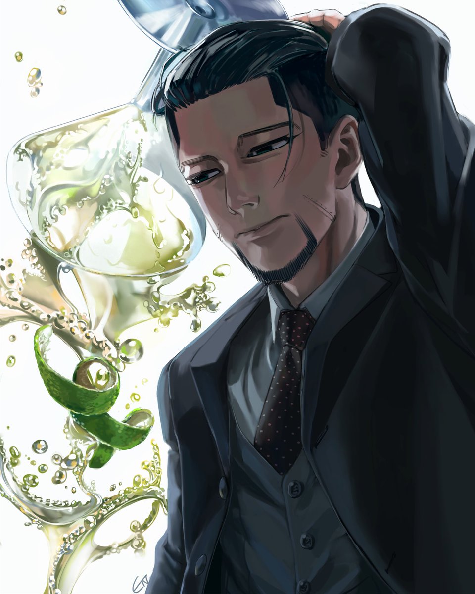 「#4月になったのでフォロワーさんに自己紹介しようぜ
最近金カムにハマったモブおじ」|ENTのイラスト