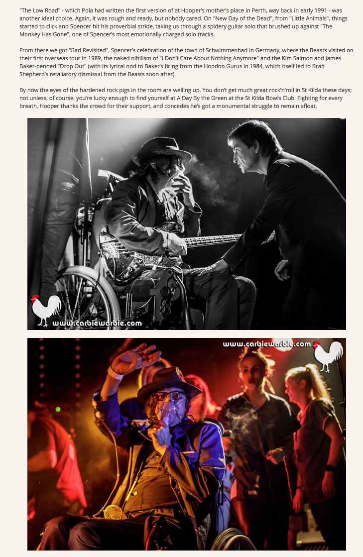CarbieWarbie's tweet photo. Patrick Emery is one the best writers in the music business. So when Craig from @i94bar asked to use my photos from the #BrianHooper Benefit, I jumped at the chance. My humble photographs mixed with the true master's words. I am so deeply honoured.
https://t.co/hWEzeiFw9Q https://t.co/yzWgXBIcsG