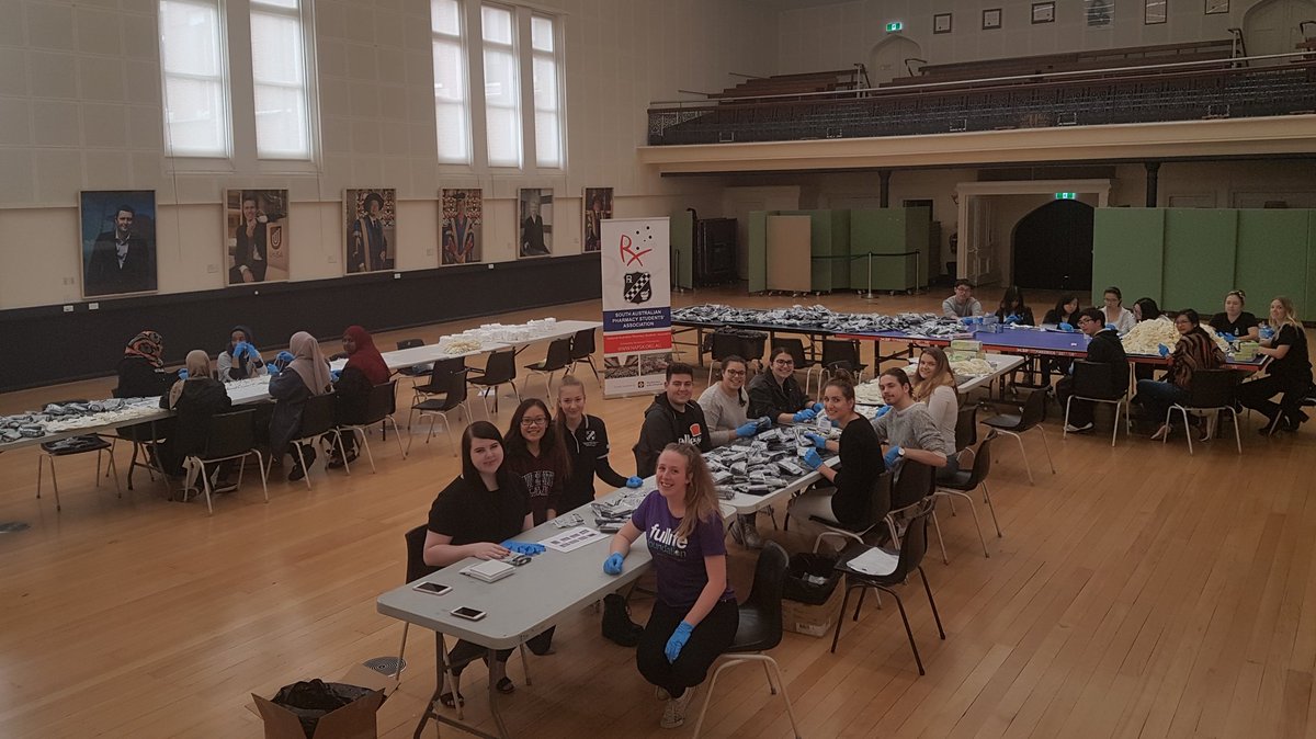 SAPSA_Rx's tweet photo. SAPSA over halfway to our goal of packing 1000 birthing kits for the Fullife Foundation as part of NAPSA Charity Cup 2018!  #NAPSACharityCup #safebirth #Fullife https://t.co/qRyqY2AaCQ