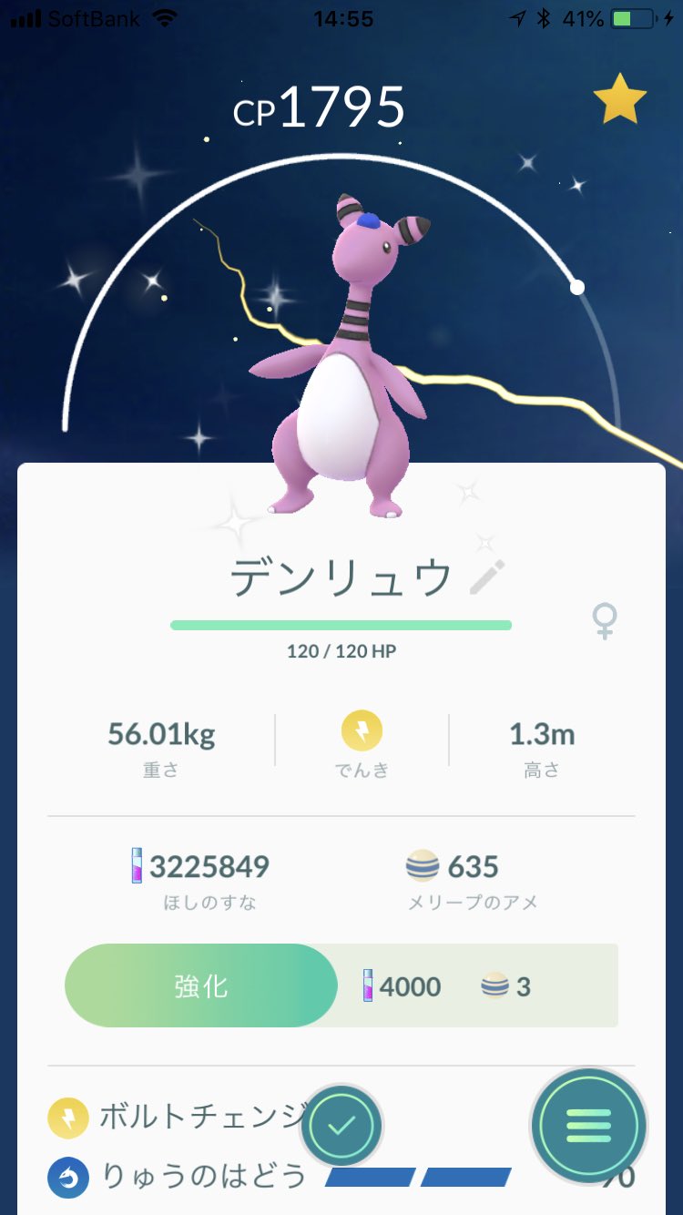 Kiyohiro S 色違いメリープを進化させてみた ポケモンgo Pokemongocommunityday 色違いメリープ 色違いモココ 色違いデンリュウ T Co 7pcnjtshtm Twitter