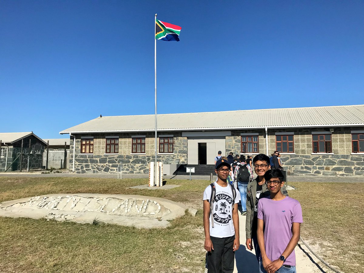 RS_WIDPSC's tweet photo. Before our trip home we are lucky enough to visit Robben Island and get given a tour by an ex prisoner. A fascinating end to a great trip! https://t.co/Brg63V5nUj