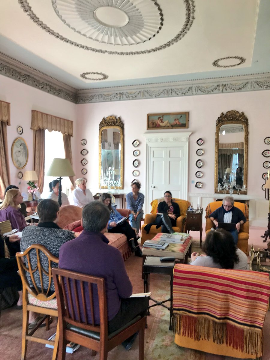 Sitting in the drawing room of #glincastle listening to the wonderful words and teachings of @ElissaAltman and <a href="/DianaHenryFood/">Diana Henry</a> at our <a href="/LensLarder/">Lens & Larder</a> #litandlarder18 workshop. Incredibly inspiring weekend. #foodwriting #foodwritingworkshop