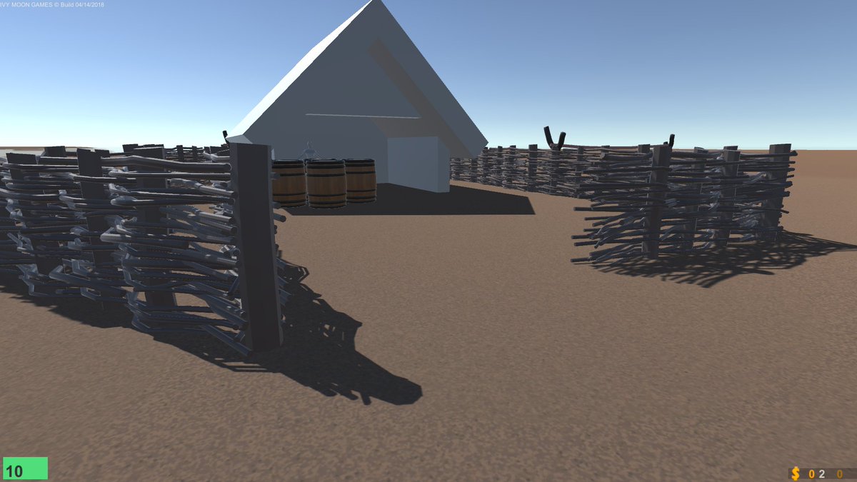 IvymoonG's tweet photo. made some wattle fences for AGT. the door script is working nicely! now has hinged doors and sliding #ivymoon #GameDesign #GameAssetsCreation # https://t.co/v34or5Ze01