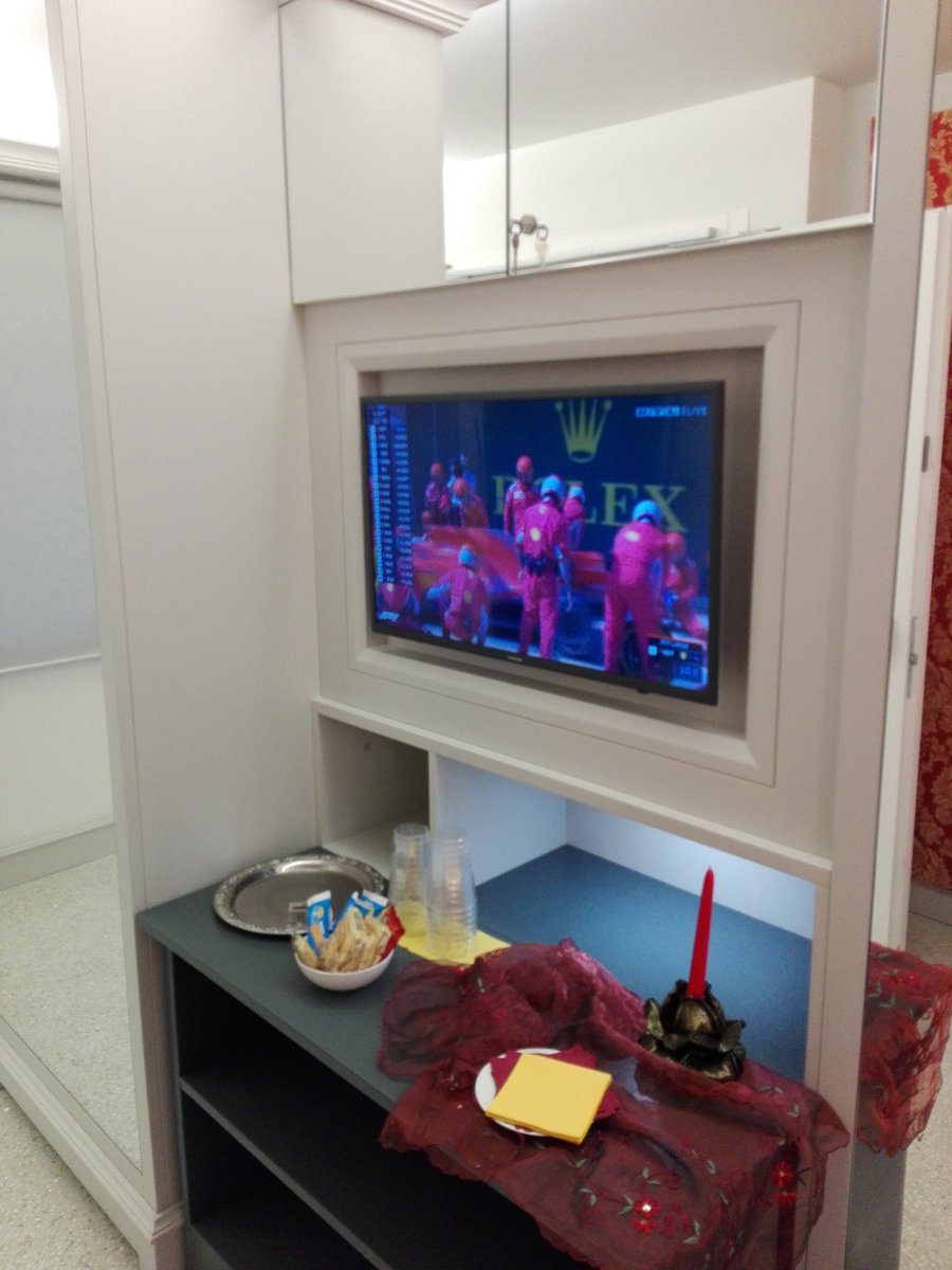 AlTheatroPalace's tweet photo. Our small, nice living room, watching F1 go Ferrari go !!!! https://t.co/Hg0BIls520
