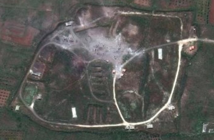 صور مواقع الأسلحة الكيماوية في سوريا قبل و بعد الضربات
