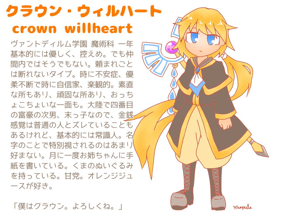 創作っ子キャラシートまとめ