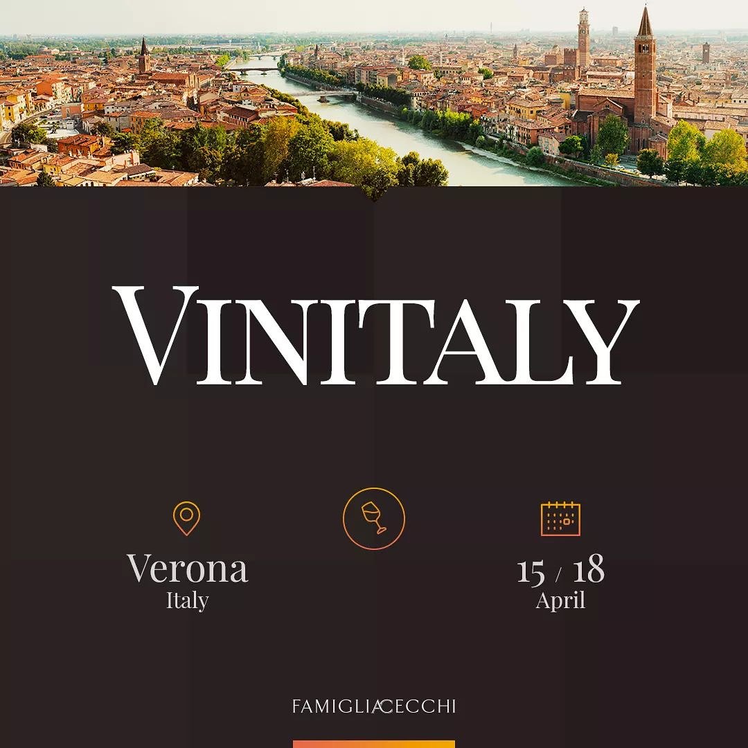 È tornato l’appuntamento più importante dell’anno! Venite a trovarci a VINITALY, pad. 7 stand D4. Degustazioni speciali in occasione del 125° anniversario di Cecchi.