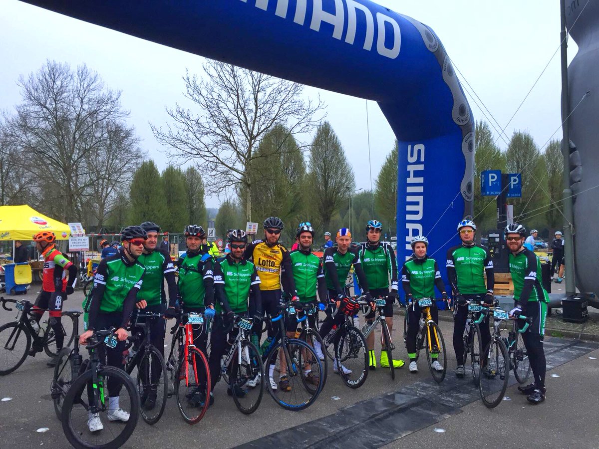 Gisteren met team <a href="/msschippers/">MS Schippers</a> getraind tijdens <a href="/Amstelgoldrace/">Amstel Gold Race</a> voor <a href="/BigChallenges/">BIGChallenge</a> en <a href="/alpedhuzes/">Alpe d'HuZes</a>