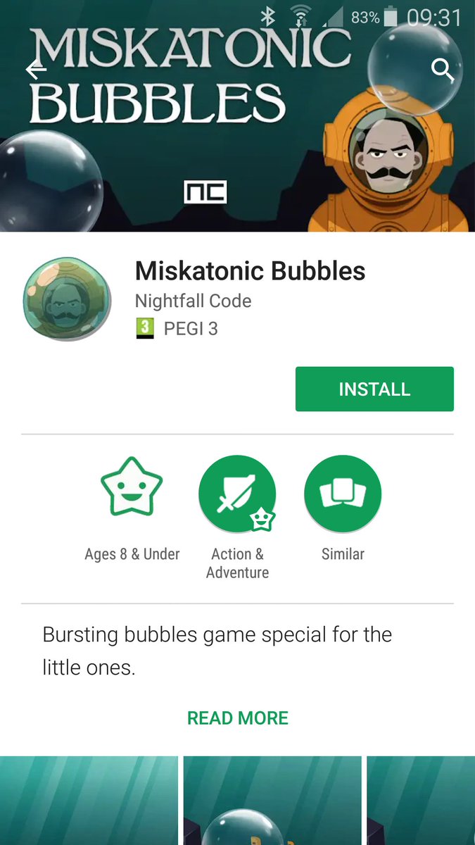 nightfallcode's tweet photo. Hello, everyone. I am proud to announce that Miskatonic Bubbles is now published for Android on Google play!
#appsforkids #indiedev #gamedev #unity #android #bubbles #miskatonic https://t.co/6pj5KDWAOC