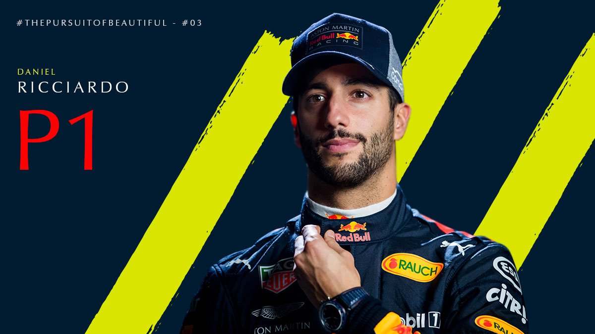 astonmartin's tweet photo. He's done it! @danielricciardo takes the victory for Aston Martin @redbullracing! 🏁 🏆 #ThePursuitOfBeautiful #ChineseGP #F1 https://t.co/WfQ1mSqDPl