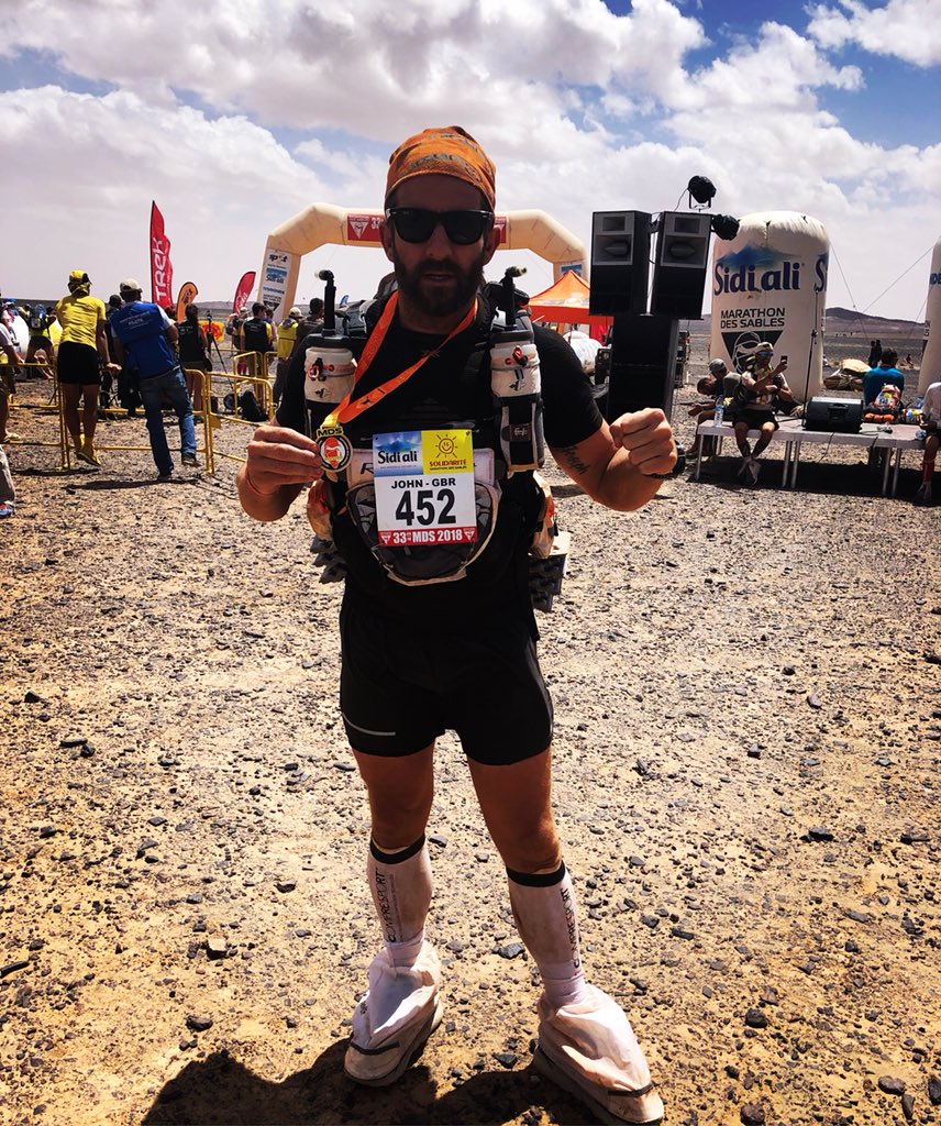 johnammo29's tweet photo. Marathon Des Sables finisher 2018 all for @Spideredeappeal ❤️ #JFT96 https://t.co/4g6maVXwyd