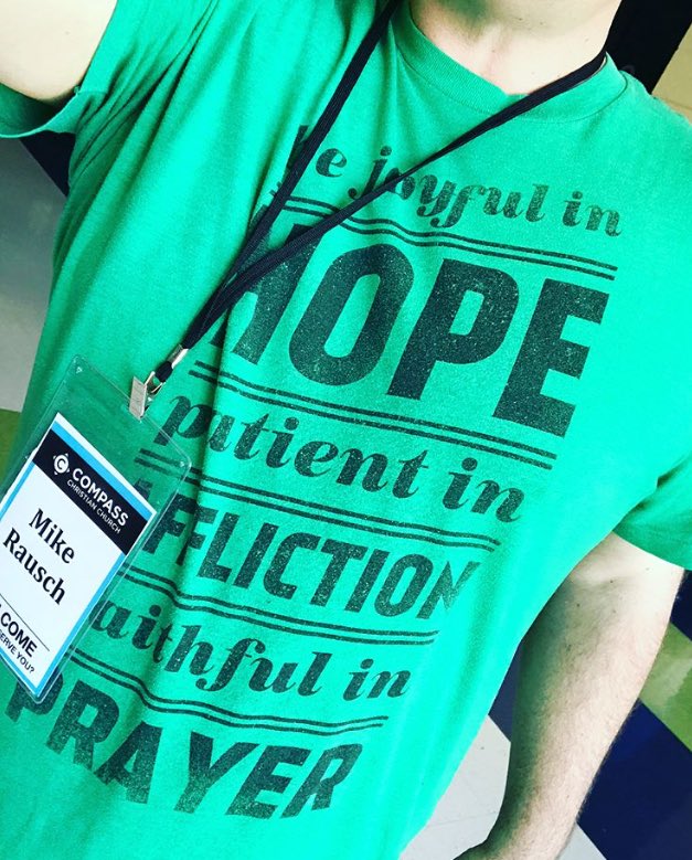 L2Lapparel's tweet photo. The perfect shirt to wear to church today! Thanks for reppin' @themikerausch! 💓 https://t.co/kRQODElEQc