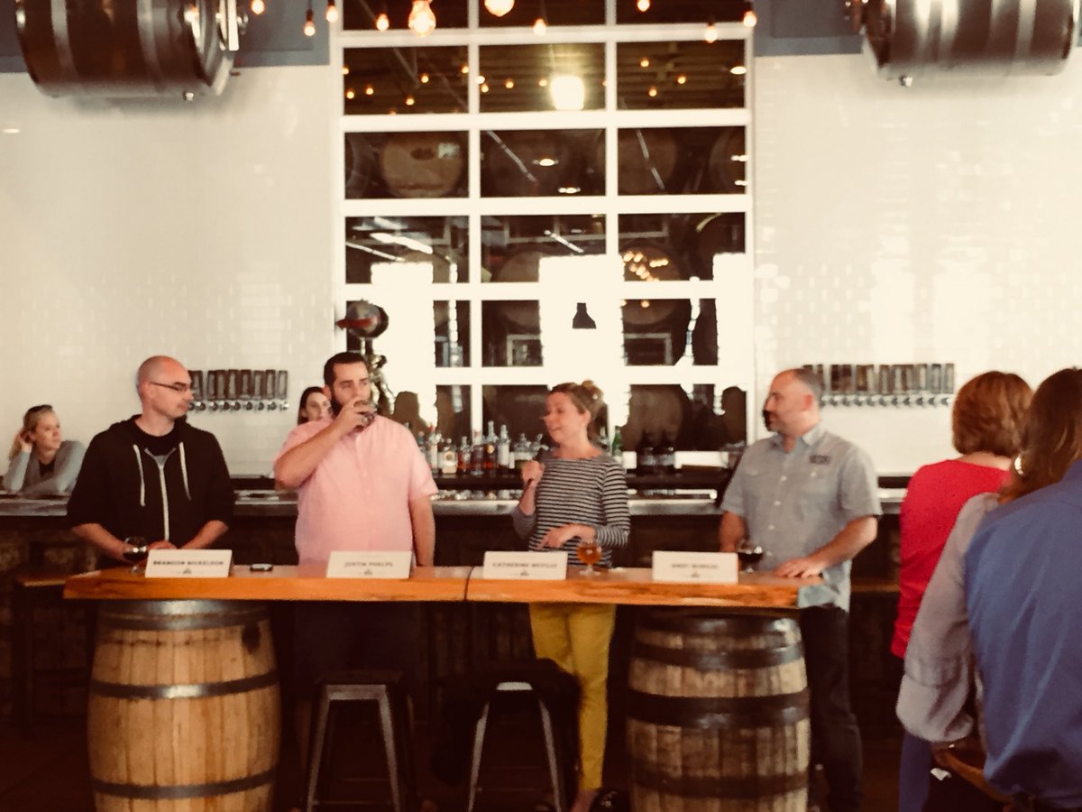 NinePBS's tweet photo. Full house for our 2018 beer event with @4HandsBrewery & @feastmag! Teams are working hard to create the next #ninebeer. https://t.co/yFWkP9u8dv https://t.co/CmwPiHcnCX