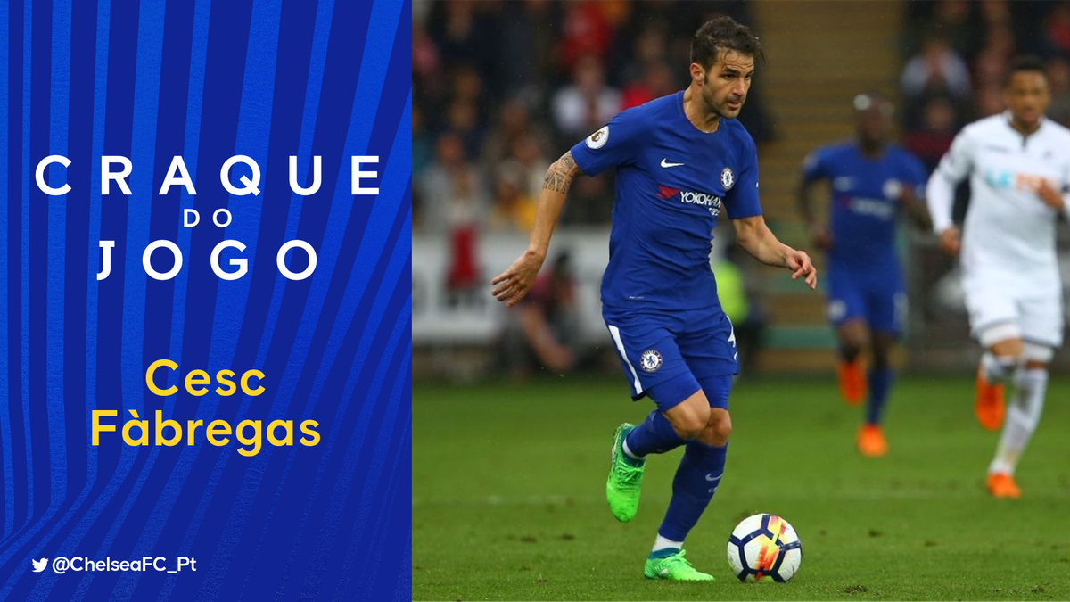 Chelstotal's tweet photo. 5️⃣0️⃣ gols na Premier League 🔝
O seu Craque do Jogo de ontem foi @cesc4official! 😁 #SWACHE https://t.co/n4omKnwifO