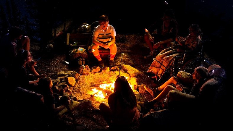 Жуткий поход. Жуткий поход. Жуткий поход. Костер. Истории у костра.