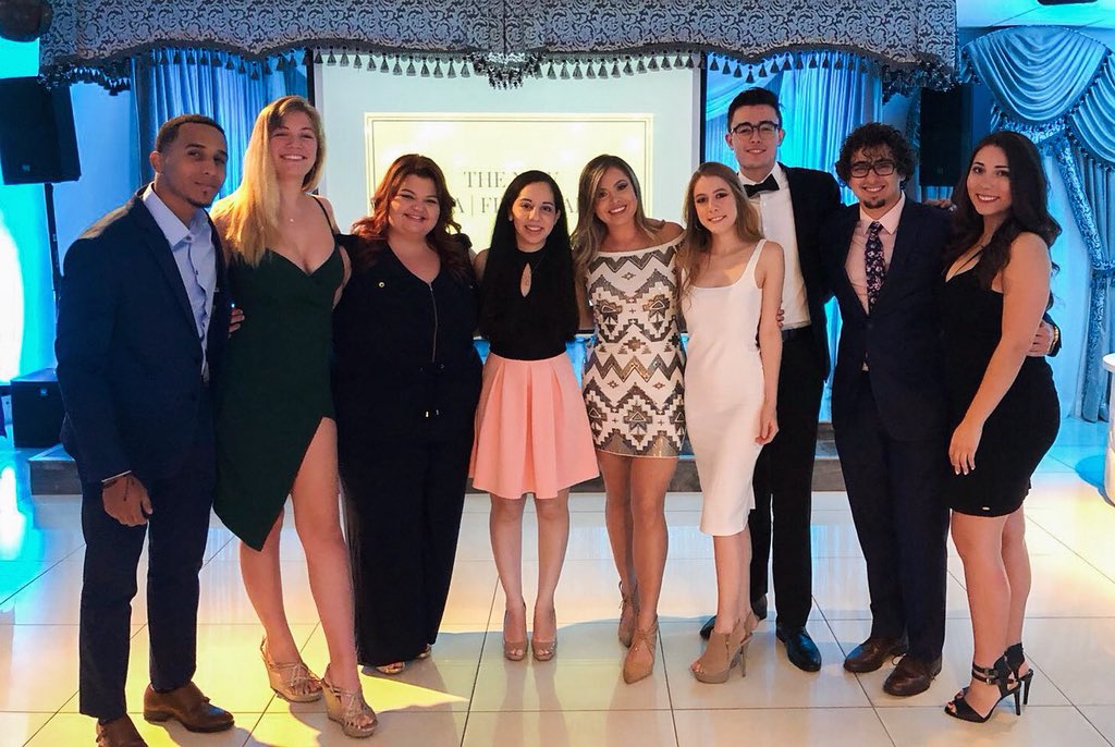 AMAFIU's tweet photo. Give a warm welcome to our Executive Board for 2018-2019! 💙🐾 Missing - Paul, Nicole, and Taylor #AMAFIU #marketingthatroars 📸:Michael Gispert https://t.co/WCKK6JpT81