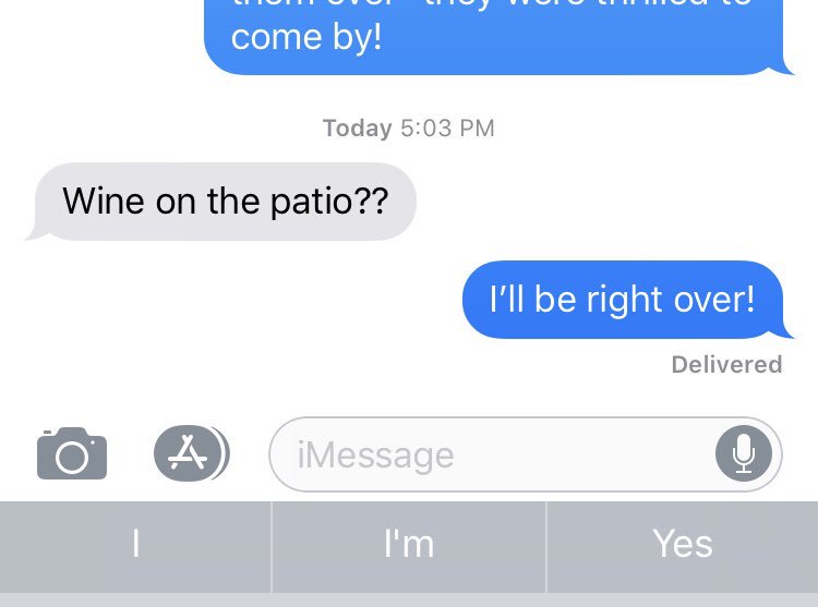 BeckyVaughanCVT's tweet photo. Just pulled into my driveway and was unloading groceries in my kitchen when I got this text. 

#BestNeighborsEver 🍷
#WinterIsFinallyOver https://t.co/pW1ZddiTMj