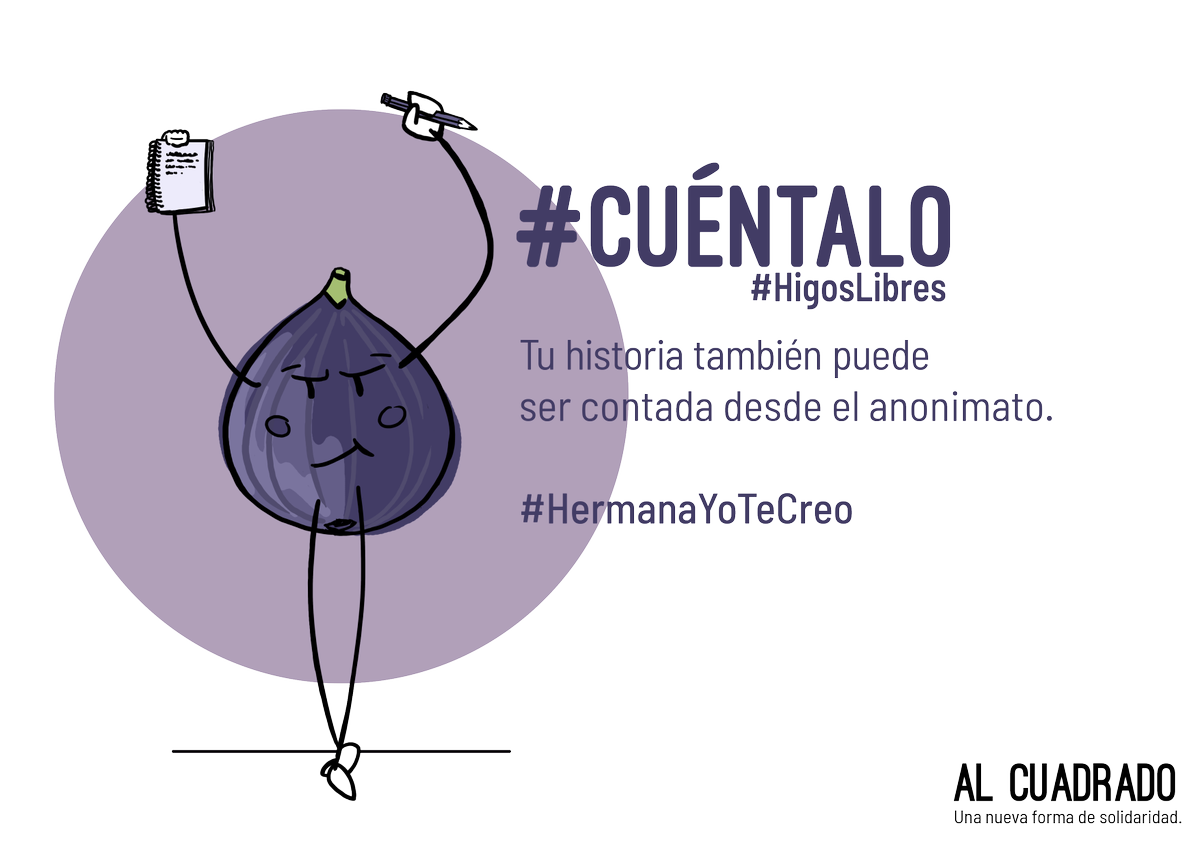 AlCuadradoSoli's tweet photo. #Cuéntalo #Cuéntaloanónimo Desde Al Cuadrado te ponemos voz.
A todas las mujeres que sufren el sistema patriarcal, a veces, contar esa historia es duro, o arriesgado, o hiriente para nuestros seres queridos, pero soltarlo es necesario. https://t.co/gtLLOM6cEH