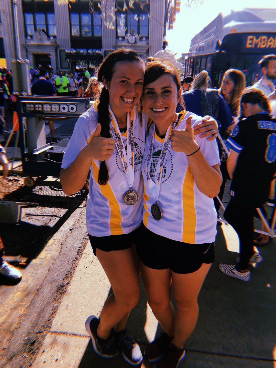 tristamthomason's tweet photo. I’ll remember this day forever! 13.1 miles later 🎊 #firsthalfmarathon https://t.co/kn9i0e5MuW