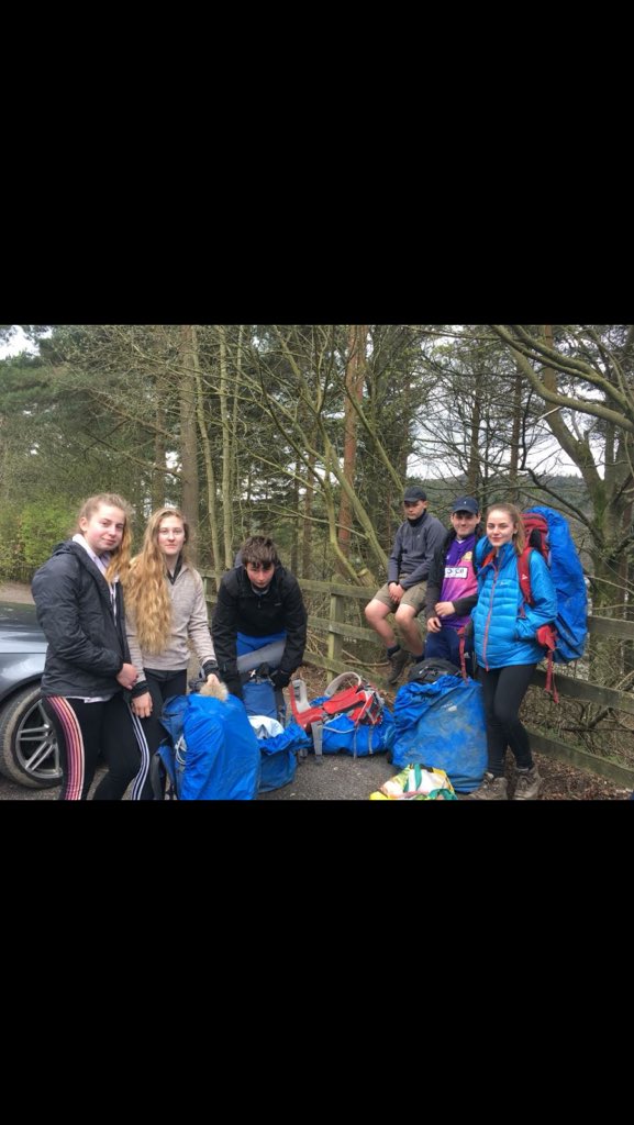 cwarman242's tweet photo. A couple of your Sunnyfields students still making you proud!  Harvey &amp; Robyn on their Silver DofE expedition!! https://t.co/adUMHpeUBY