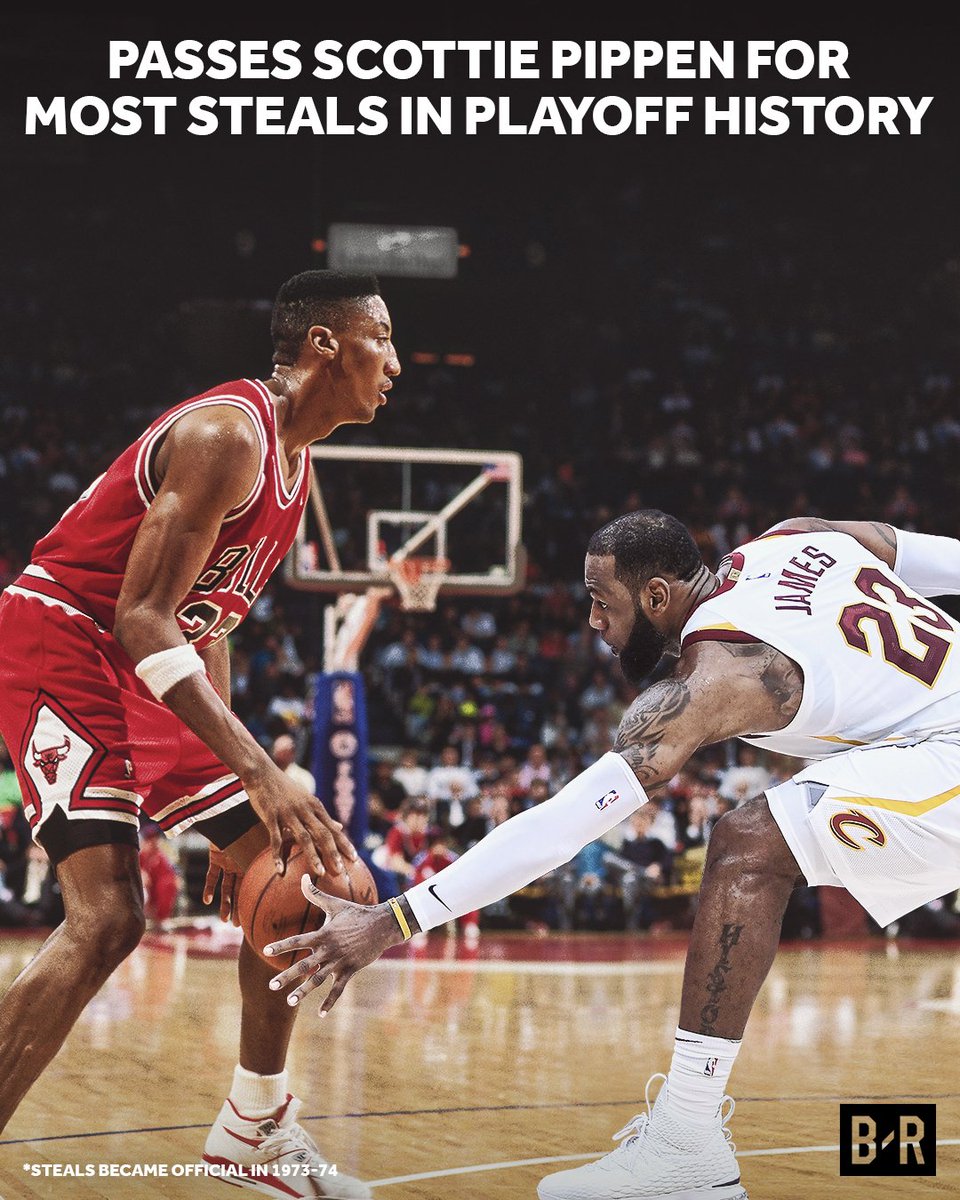 BleacherReport's tweet photo. Another milestone for the King. https://t.co/SgXm6cEbis