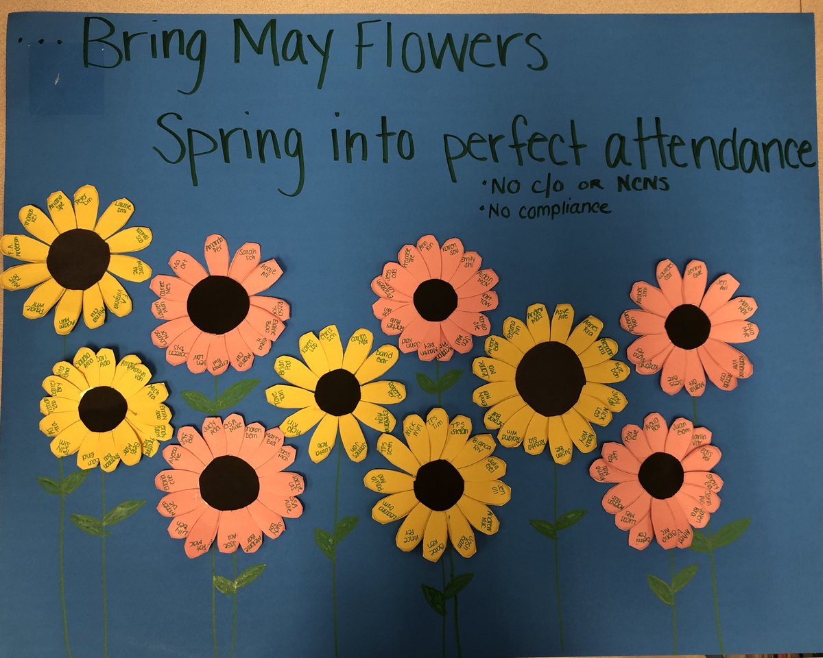 Let your attendance blossom 🌸🌼