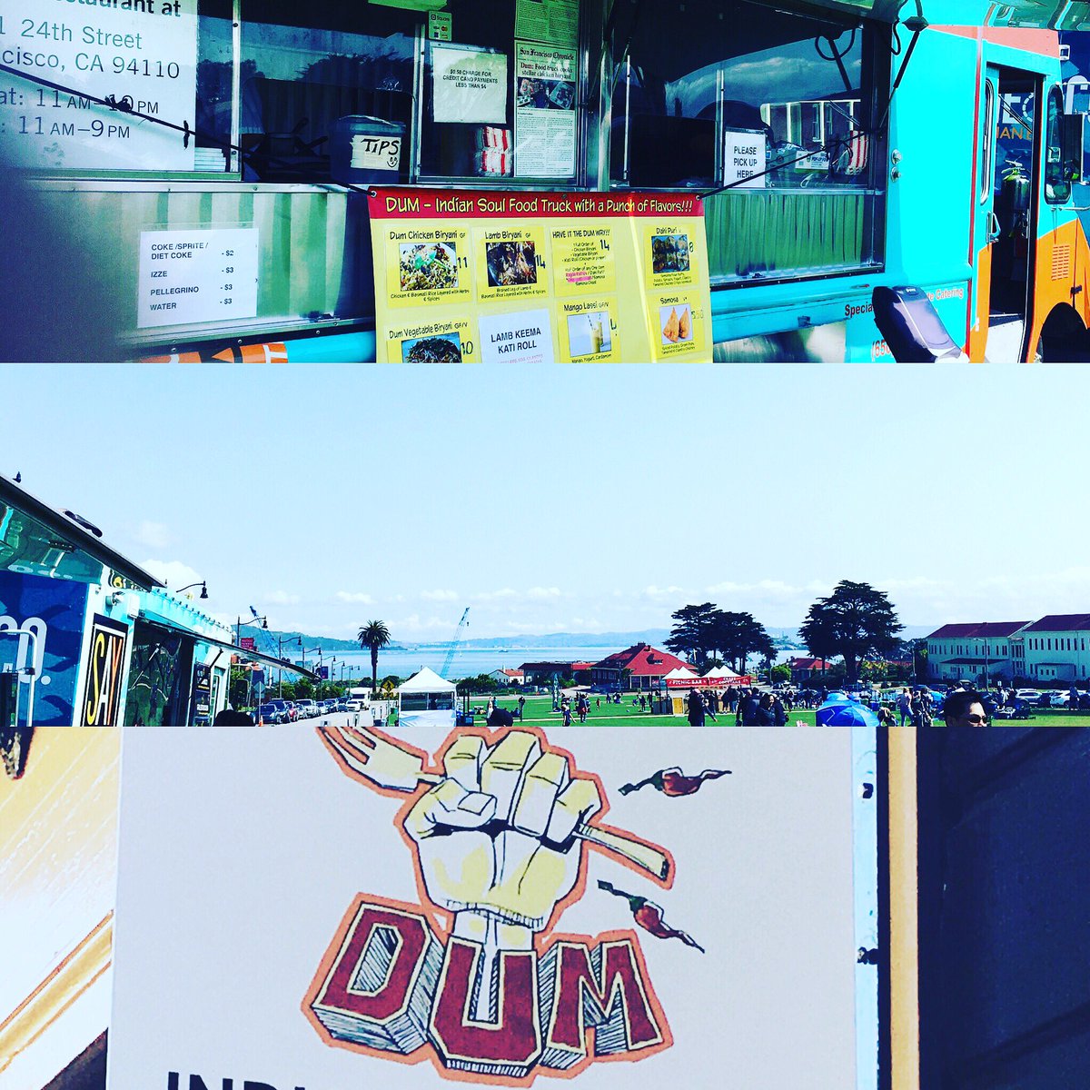 rupambhagat's tweet photo. We got the #food #cocktails for a perfect #sunday afternoon! Just get yourself #family #friends @offthegridsf #picnicatthepresidio #indian #soulfood #california #inspired https://t.co/ykLwaUN2pg
