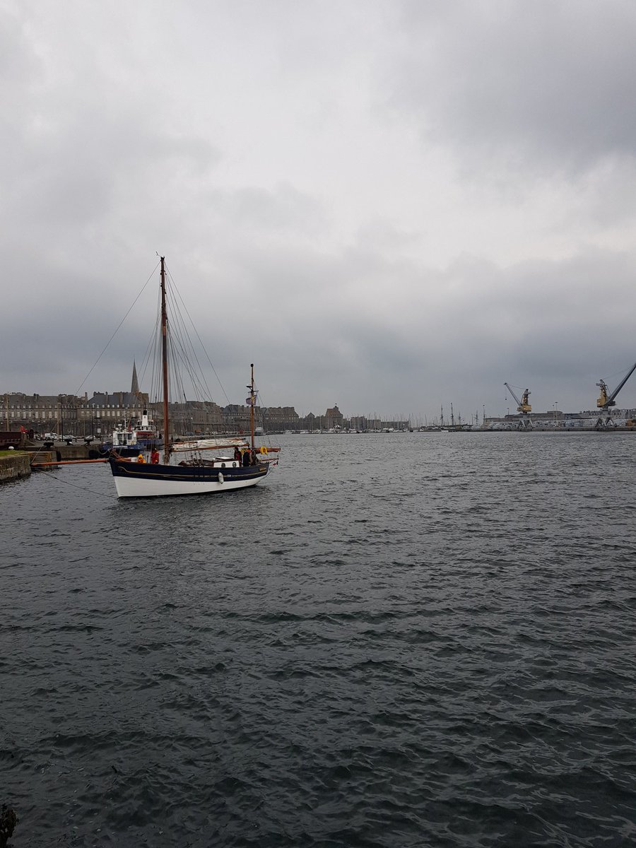 cycleabout's tweet image. Very grey and damp start to our cycle tour. St.Malo this morning.