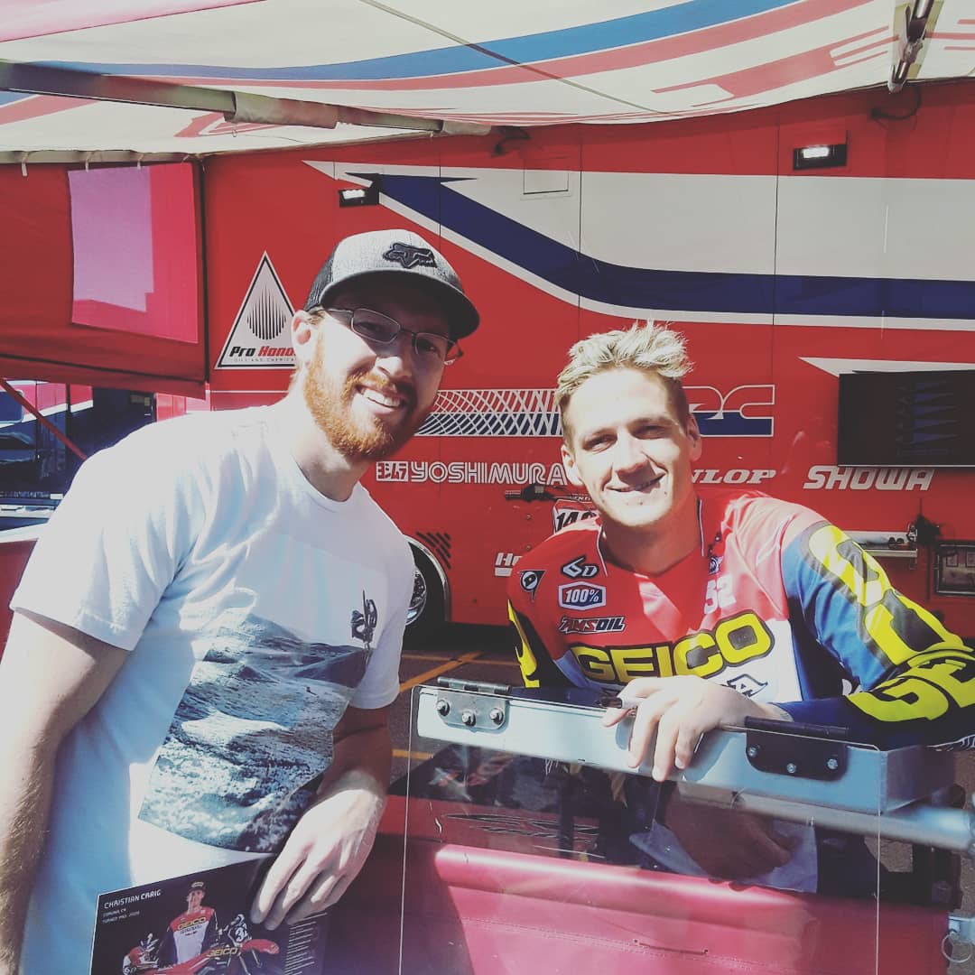 taymort32's tweet photo. He was stoked to meet his favorite rider @_christiancraig. Sad we didn't get to see @_paigecraig . We love your vlogs!! #slcsx https://t.co/9UbJ8LovOX