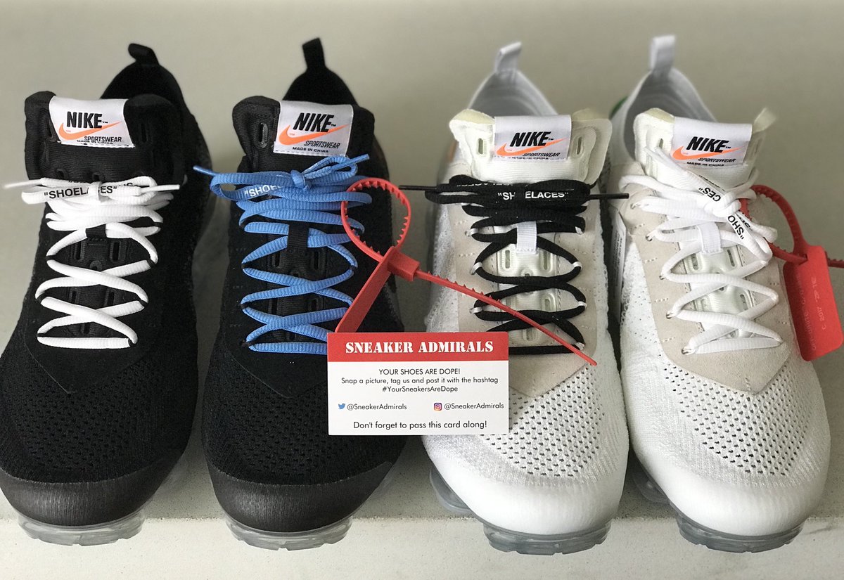 white vapormax laces