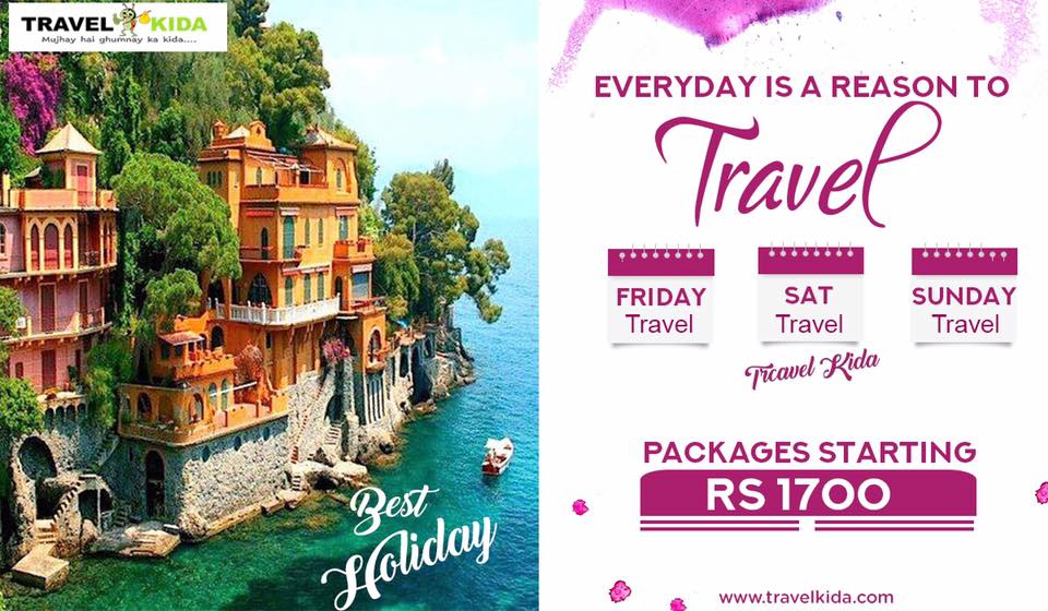 Celebrate this weekend. Take a break . Travel with your friends and family ..

#besttravelexperience #travelwithfriends #travelthisweekend #weekendoff #bestpackage #travelkida 
Visit now - travelkida.com