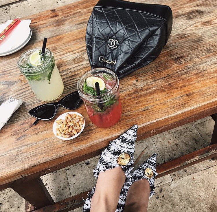 SuViche's tweet photo. We 💜saucy style. Loving the look that @shellure rocked on her recent visit to #SuViche #Wynwood. #Shellure #MiamiFashion #Chanel https://t.co/OiqNEay181