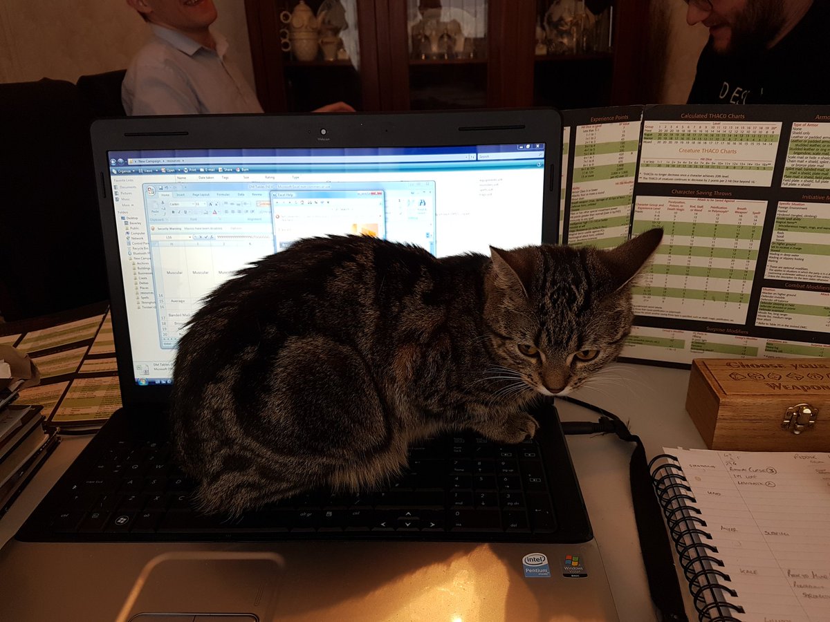 #dnd #rpg #dungeonsanddragons #TabletopDay #adnd #roleplaying #CuteCats
I'll just sit here and I promise not to get in your way.
