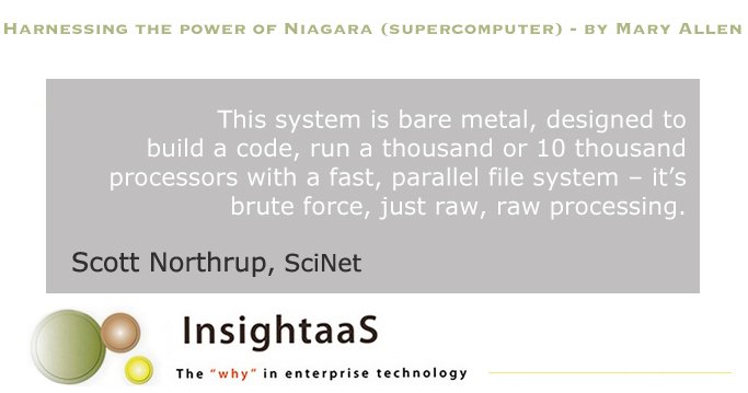 InsightaaSUS's tweet photo. RT “No frills” supercomputing:
Mary Allen's in depth report on Niagara,  “Canada’s most powerful research supercomputer” jointly funded by the Canada Foundation for Innovation, the Government of Ontario, and the University of Toronto. 
https://t.co/GoPNHvdJfM #InsightaaS https://t.co/mK8NGggcaW