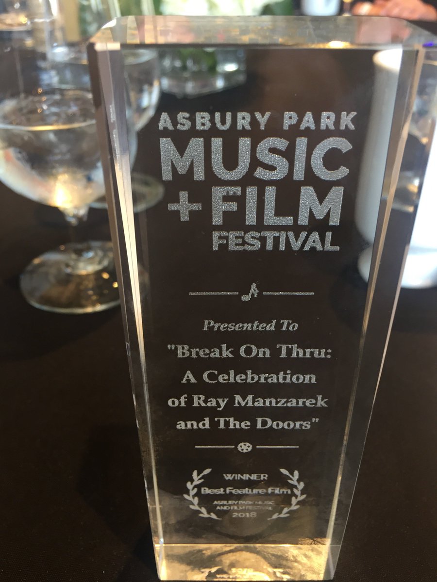 My movie BREAK ON THRU just won Best Feature Film at the Asbury Park Music and Film Festival!